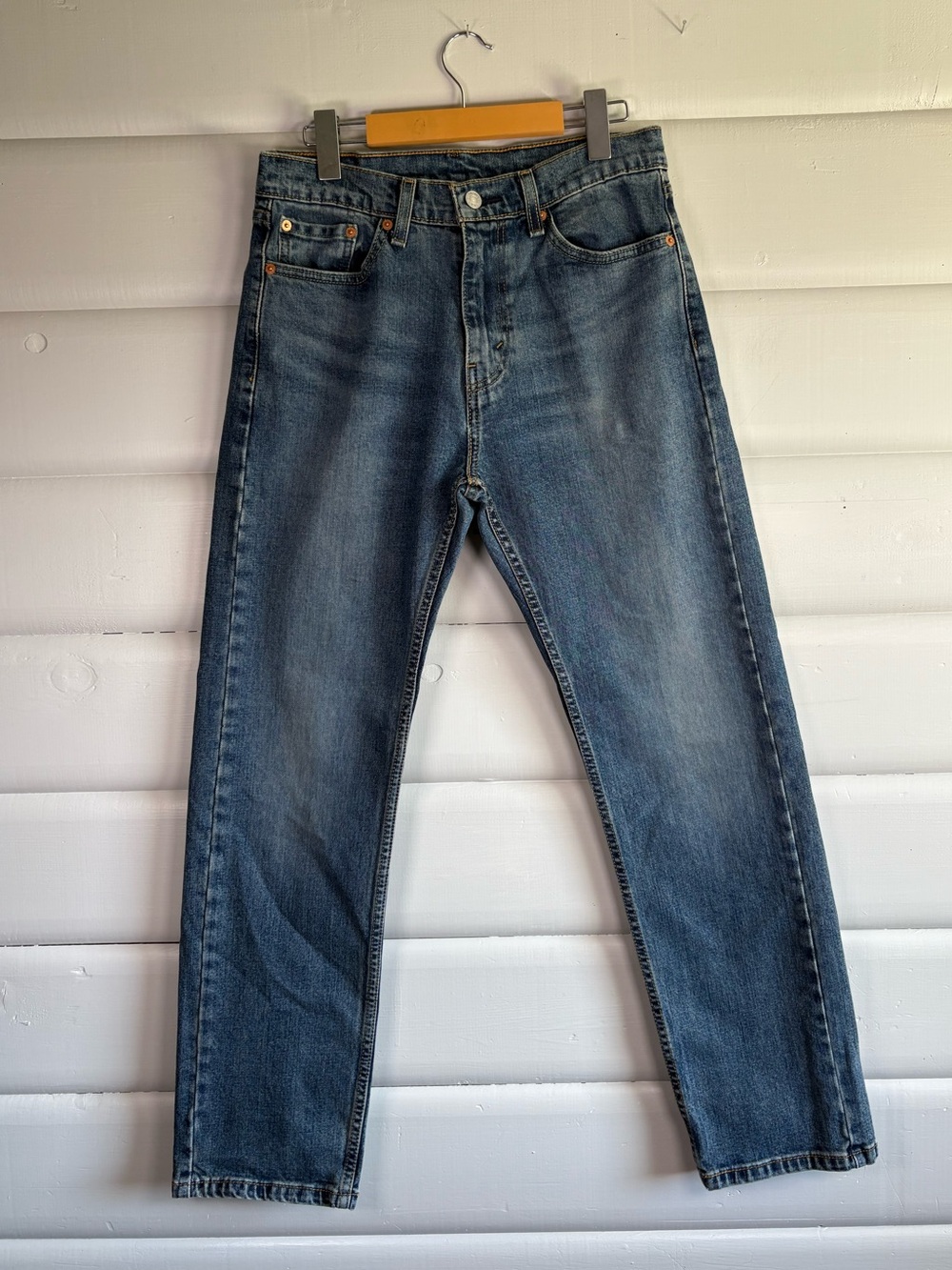 Leviโs 505 Premium Straight Leg Jeans W30 L30 Heavyweight Denim